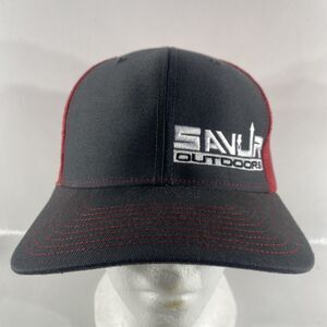 Savur Outdoors Fishing Rod Float Snapback Mesh Back Trucker Hat Cap